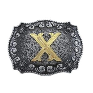 Anpassad initial västernbältespänne - X