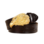 Herr western örnspänne äkta läderbälte - 2