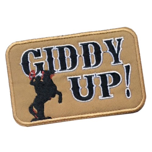 Kom igen västern cowboy broderad patch