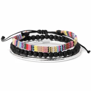 Kvinnors västerländskt handgjort flätat armband med tofs - typ 30