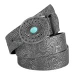 Kvinnors westernbälte med utsmyckat spänne och stensdetalj