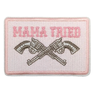 Mamma försökte västerländsk broderad patch