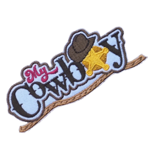 Min cowboy västern broderade patch