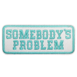 Någon annans problem västerländsk broderad strykpatch