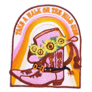 Ta en promenad på den vilda sidan cowboy broderad patch