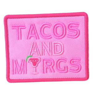 Tacos och margs västerländsk broderad patch