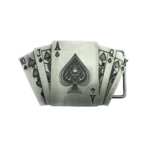 Västern cowboy spelkortbältespänne