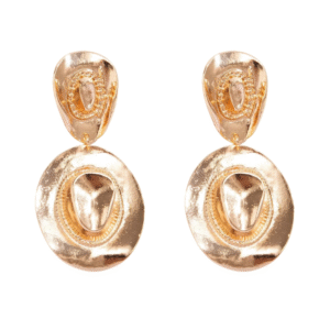 Västern cowboyhatt hängörhängen i guld och silver - Guld