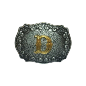 Anpassad initial västernbältespänne - D