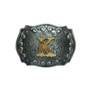 Anpassad initial västernbältespänne - K
