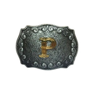 Anpassad initial västernbältespänne - P