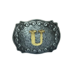 Anpassad initial västernbältespänne - U