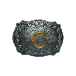 Anpassad initial västernbältespänne - C